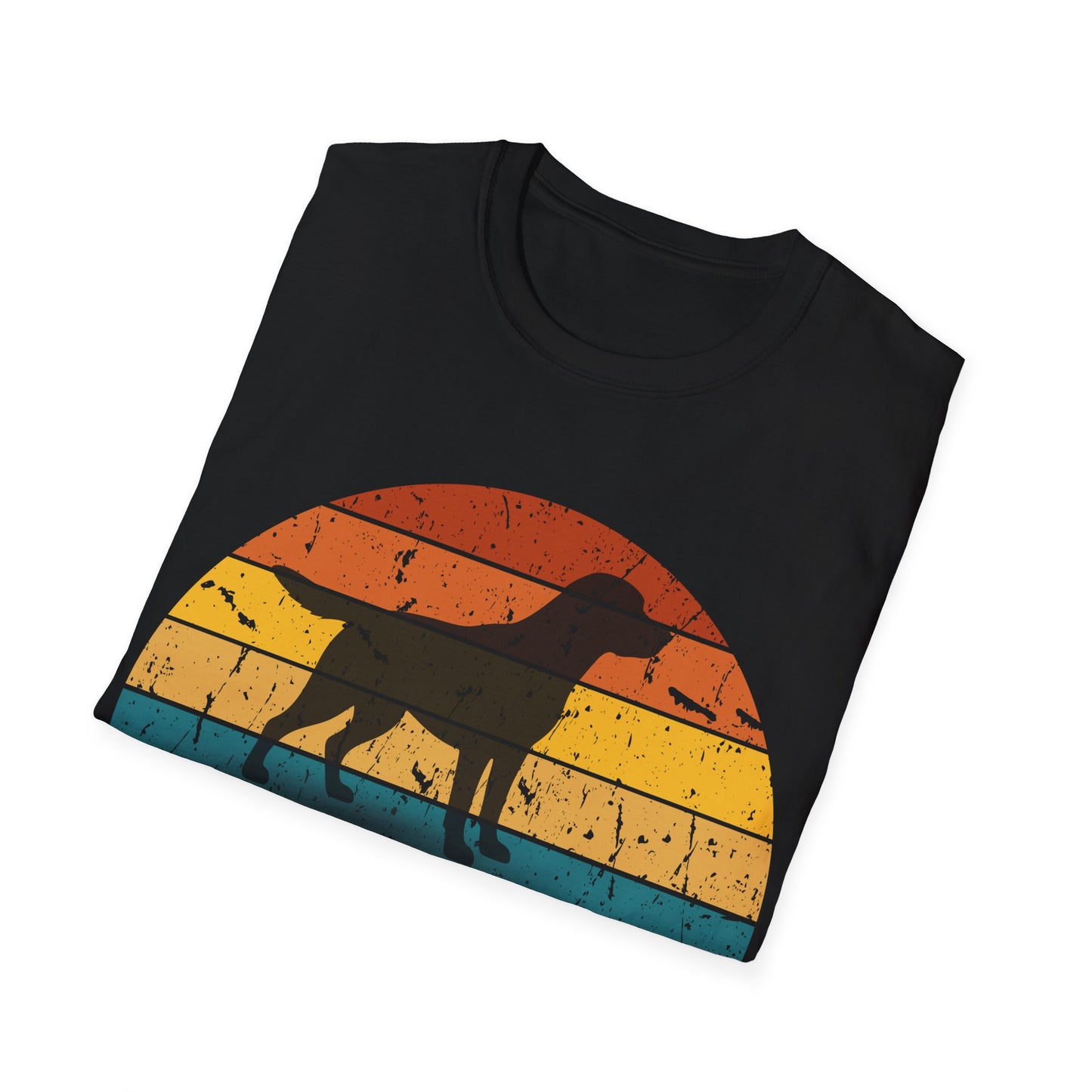 Retro Sunset Labrador Retriever Unisex T-Shirt