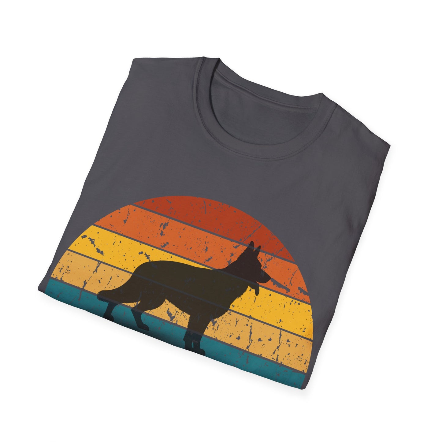Retro Sunset German Shepherd Unisex T-Shirt