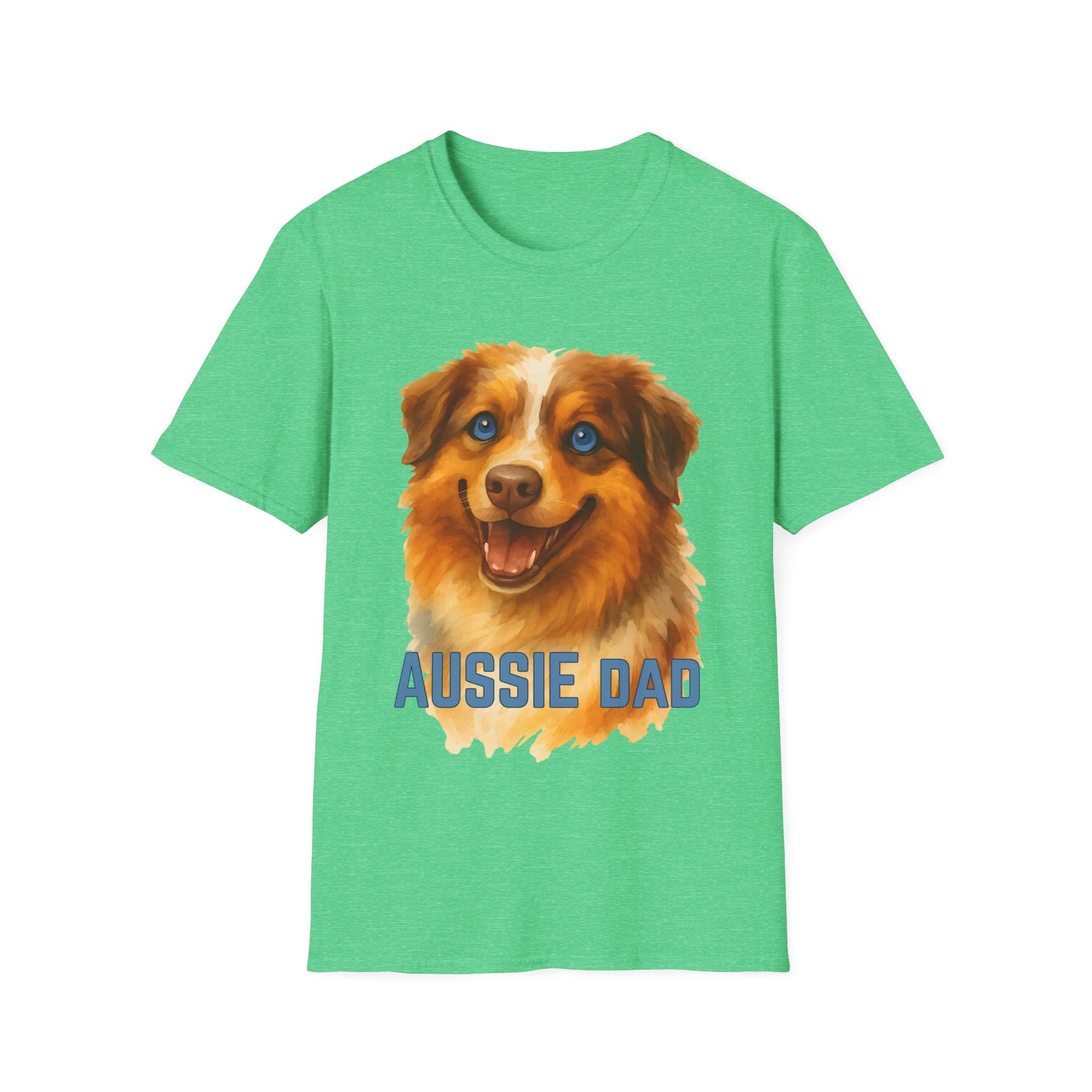 Australian Shepherd Red Merle Dog Dad Unisex T-Shirt