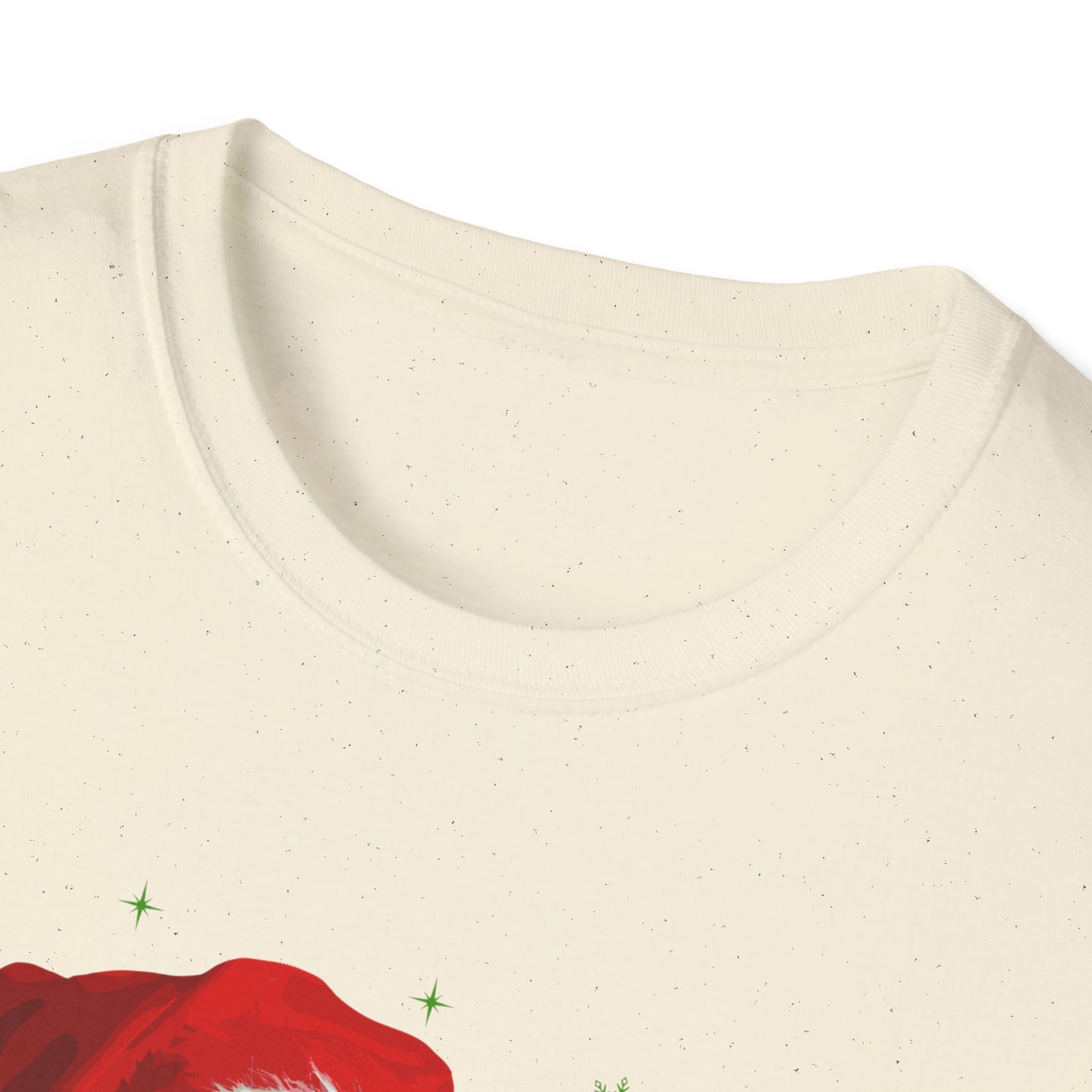 Christmas Aussie in Santa Hat Unisex T-Shirt