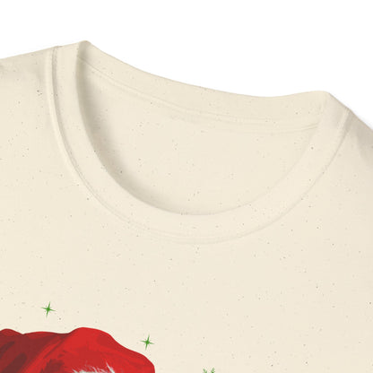 Christmas Aussie in Santa Hat Unisex T-Shirt