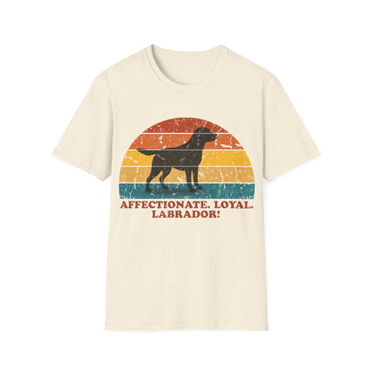 Retro Sunset Labrador Retriever Unisex T-Shirt