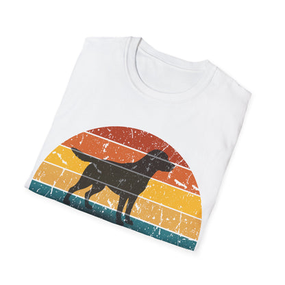 Retro Sunset Labrador Retriever Unisex T-Shirt
