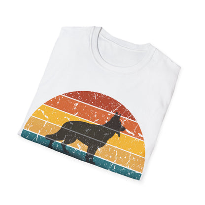 Retro Sunset German Shepherd Unisex T-Shirt