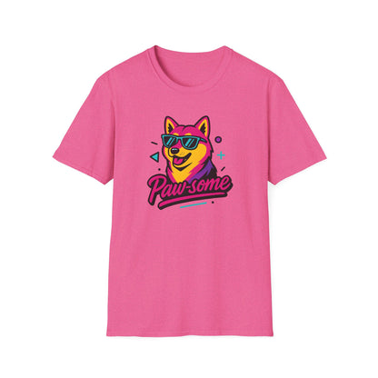 Paw-some Neon Dog T-Shirt