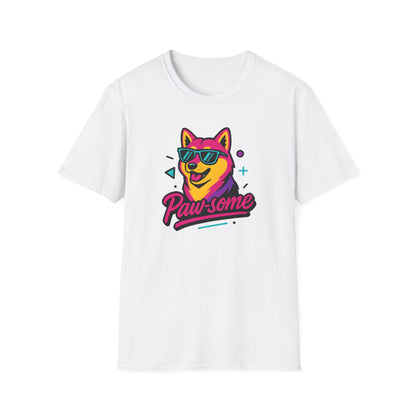 Paw-some Neon Dog T-Shirt