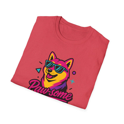 Paw-some Neon Dog T-Shirt