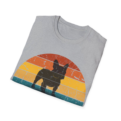 Retro Sunset Frenchie Unisex T-Shirt