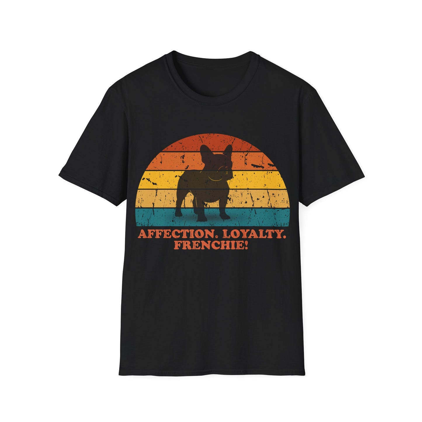 Retro Sunset Frenchie Unisex T-Shirt
