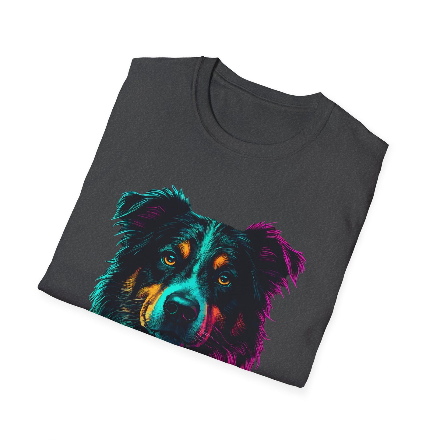 Aussie Dad Shepherd Vibrant Colors Unisex T-Shirt