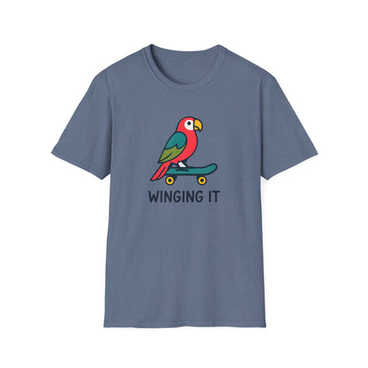 Parrot on skateboard T-Shirt