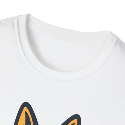 German Shepherd With Heartbeat And Cool Sunglasses Dog Unisex T-Shirt