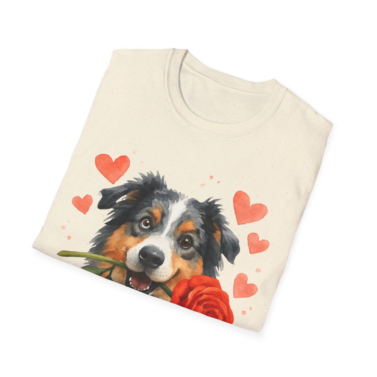 I Love Aussies Watercolor T-Shirt — Warm & Cute Australian Dog Tee