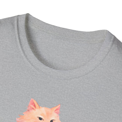 Cat with Coffee Cup T-Shirt