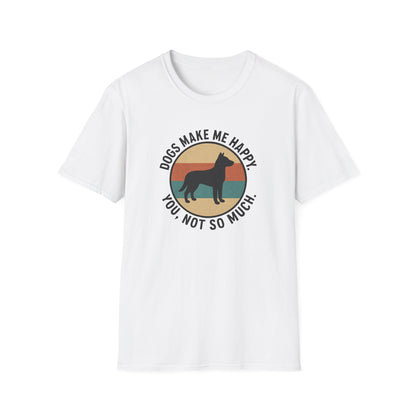 Dogs Make Me Happy T-Shirt