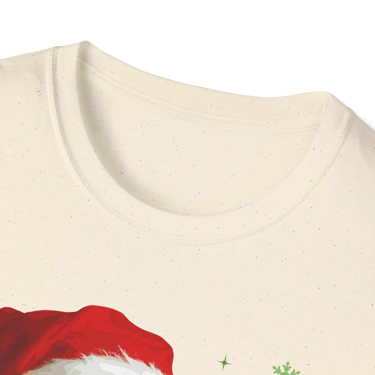 Christmas Golden Retriever in Santa Hat Unisex T-Shirt