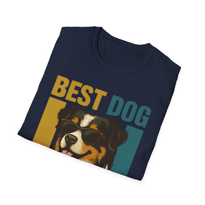 Australian Shepherd Best Dog Mom Ever With Retro Colors Unisex T-Shirt