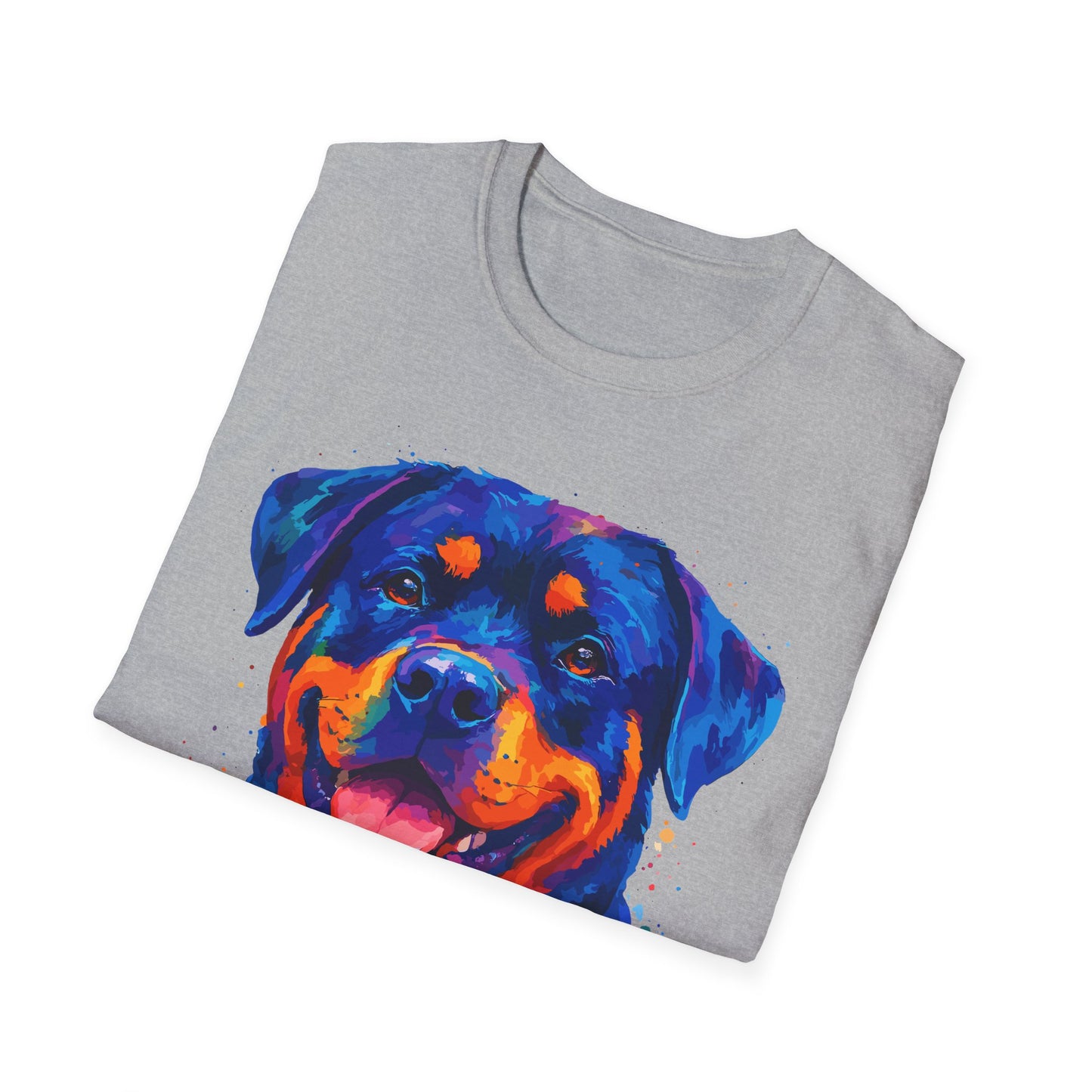 Rottie Dad In Vibrant Colors Unisex T-Shirt