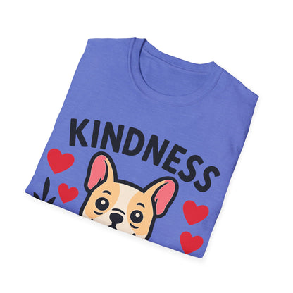 Kindness Matters Cute French Bulldog Puppy Unisex T-Shirt