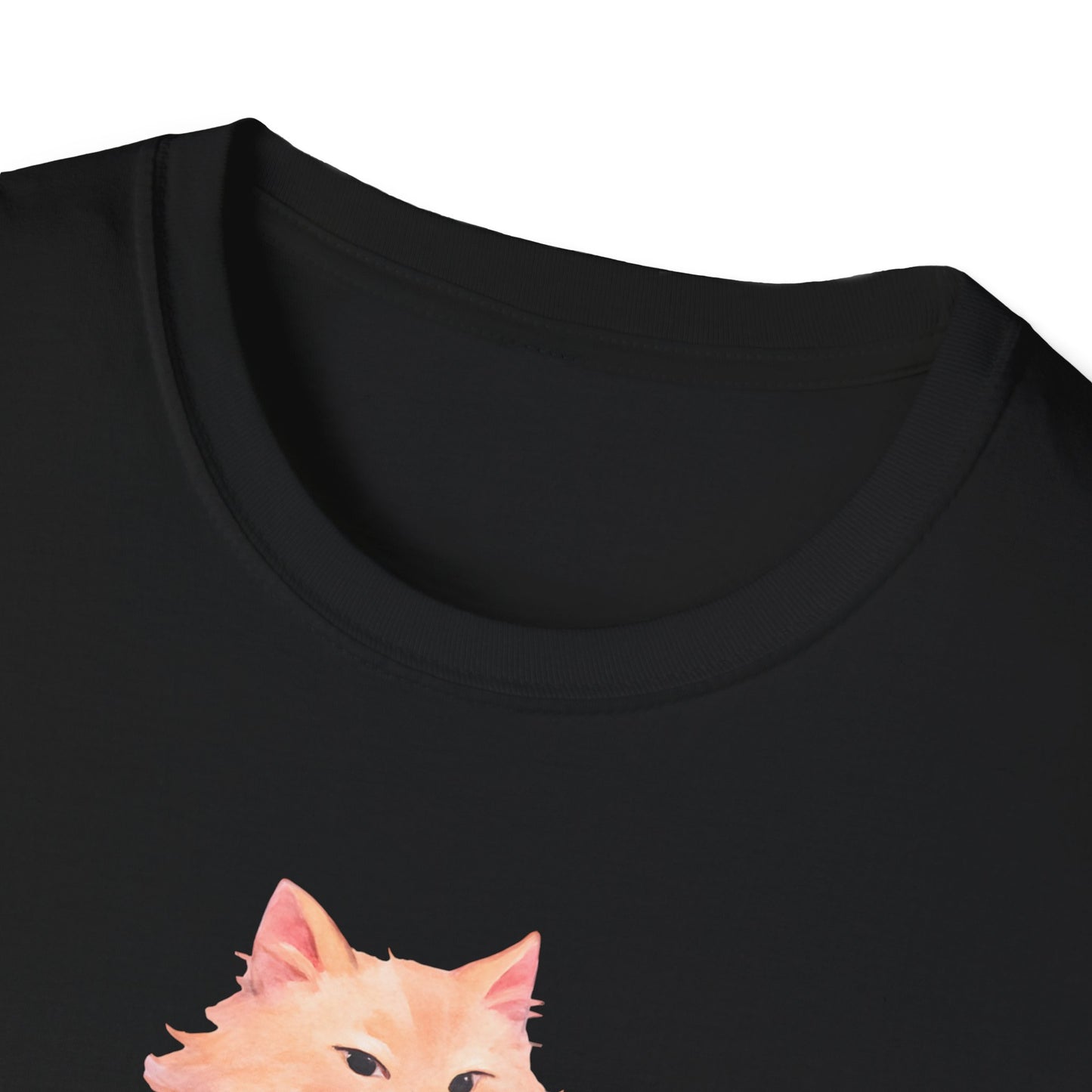 Cat with Coffee Cup T-Shirt