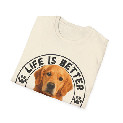 Life Is Better With A Golden Unisex T-Shirt
