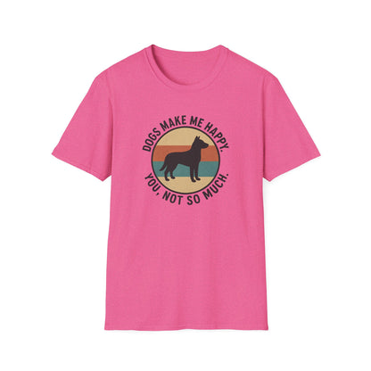 Dogs Make Me Happy T-Shirt