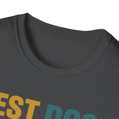 Australian Shepherd Best Dog Dad Ever With Retro Colors Unisex T-Shirt