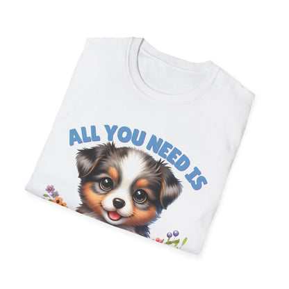 All You Need Is Love — Cute Rottweiler Puppy Unisex T-Shirt