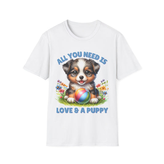 All You Need Is Love — Cute Rottweiler Puppy Unisex T-Shirt