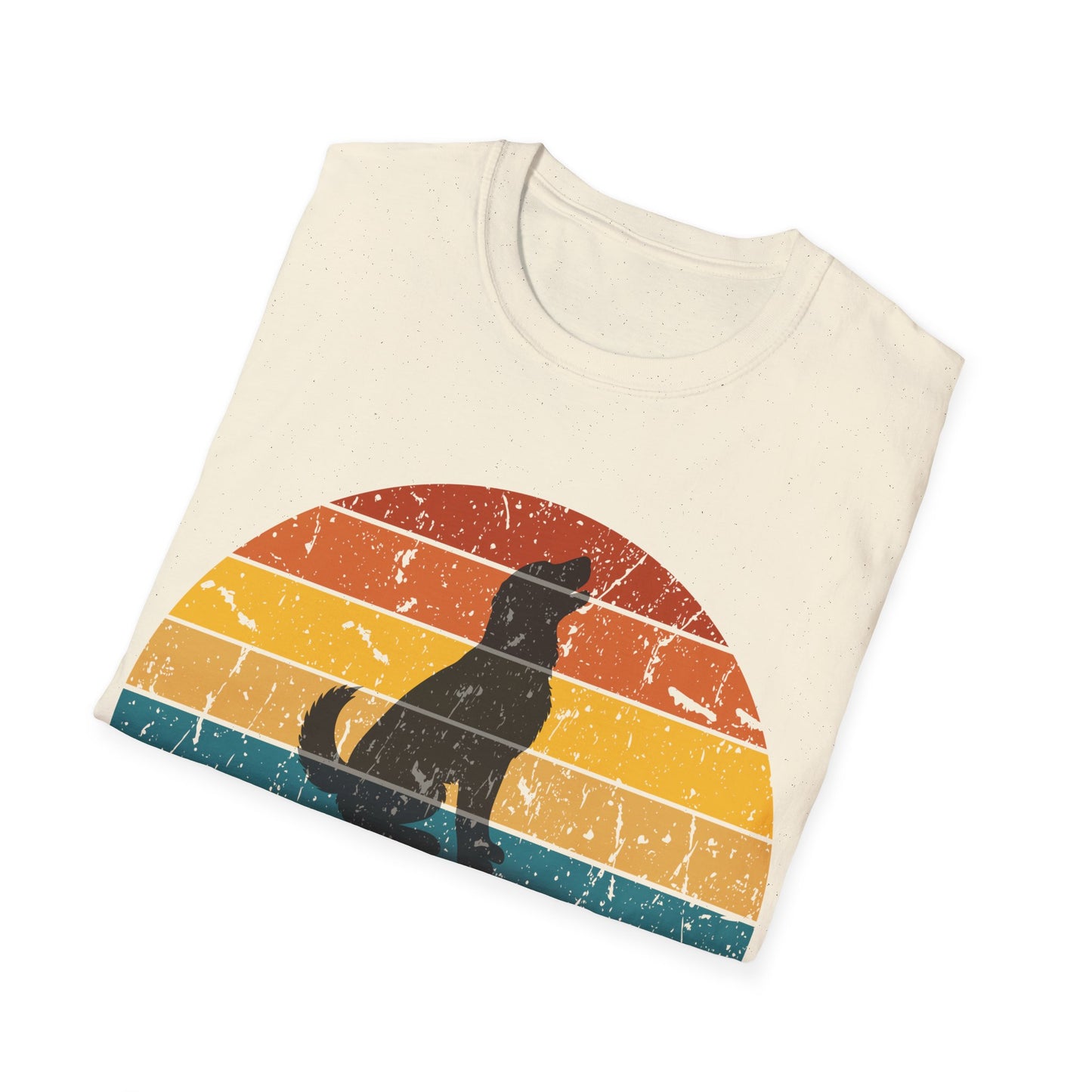 Retro Sunset Golden Retriever Unisex T-Shirt