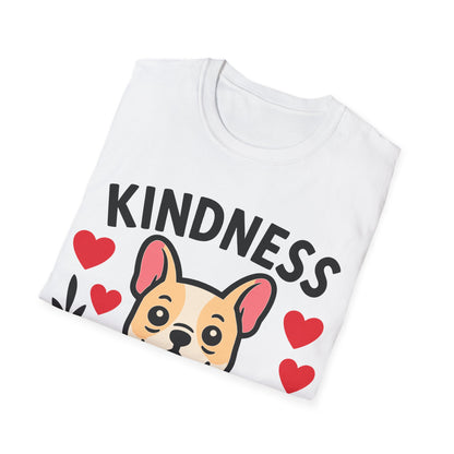 Kindness Matters Cute French Bulldog Puppy Unisex T-Shirt