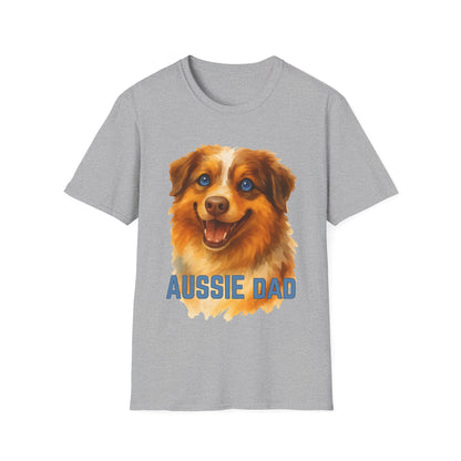Australian Shepherd Red Merle Dog Dad Unisex T-Shirt