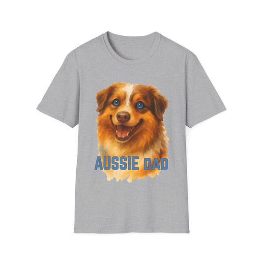 Australian Shepherd Red Merle Dog Dad Unisex T-Shirt