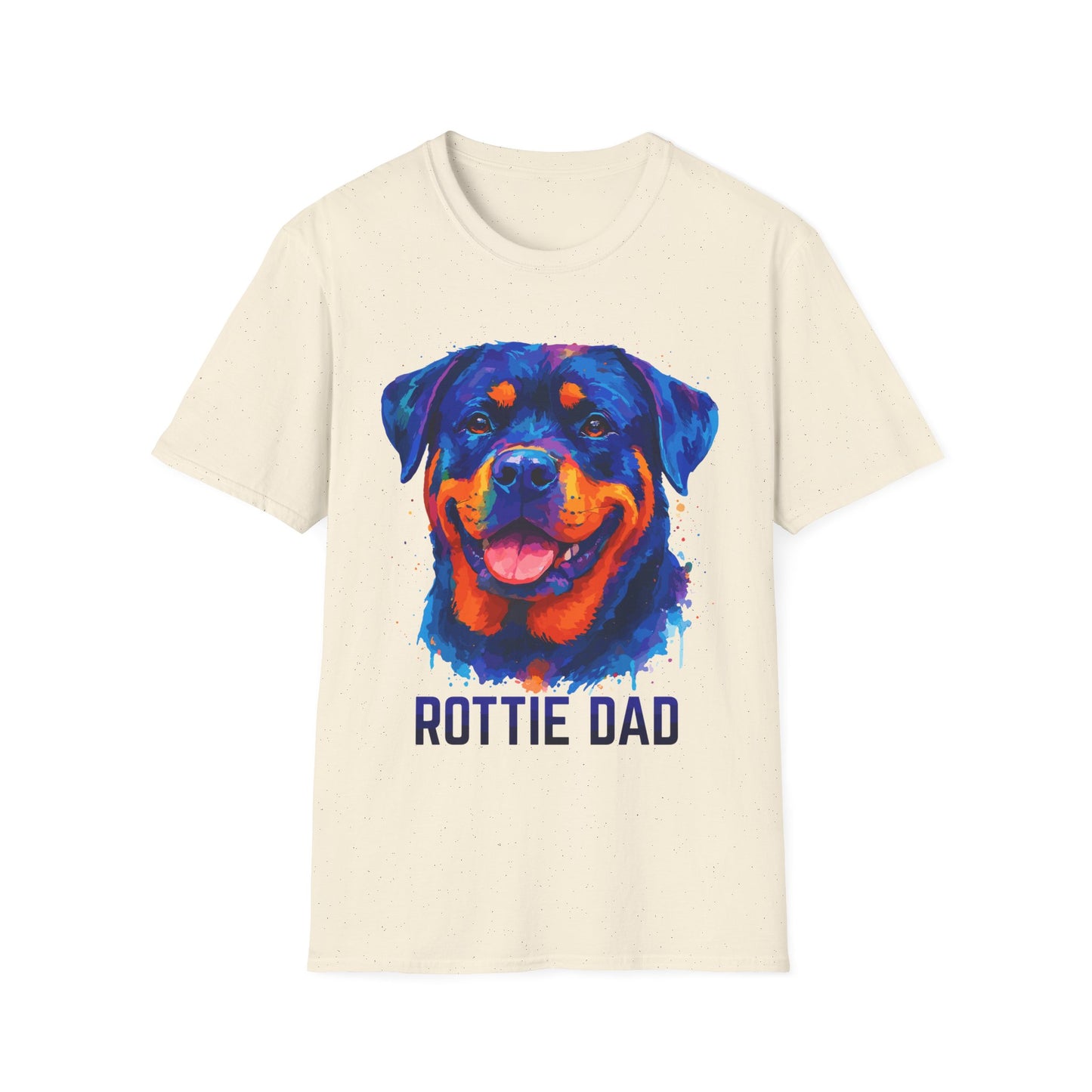 Rottie Dad In Vibrant Colors Unisex T-Shirt