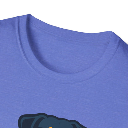 Rottweiler With Heartbeat And Cool Sunglasses Dog Unisex T-Shirt