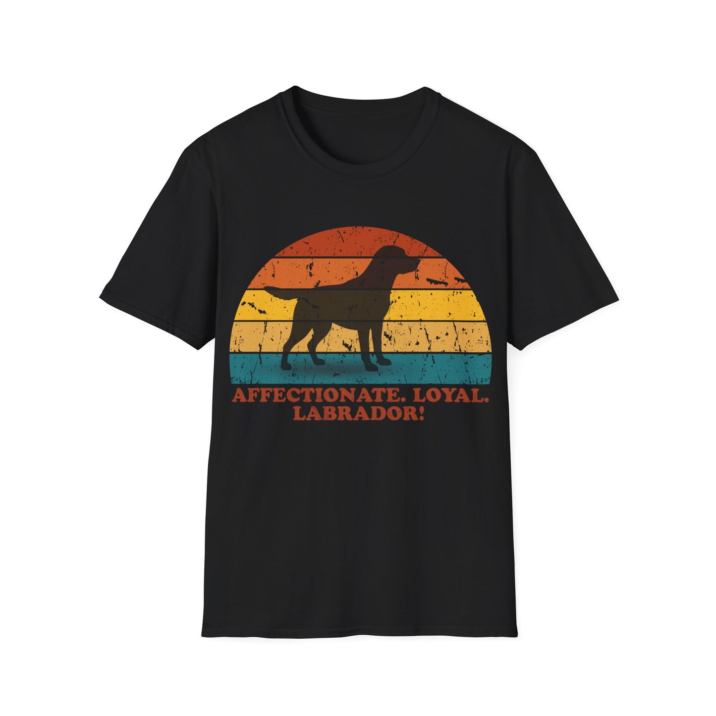 Retro Sunset Labrador Retriever Unisex T-Shirt