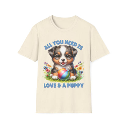 All You Need Is Love — Cute Rottweiler Puppy Unisex T-Shirt