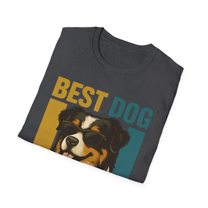 Australian Shepherd Best Dog Mom Ever With Retro Colors Unisex T-Shirt