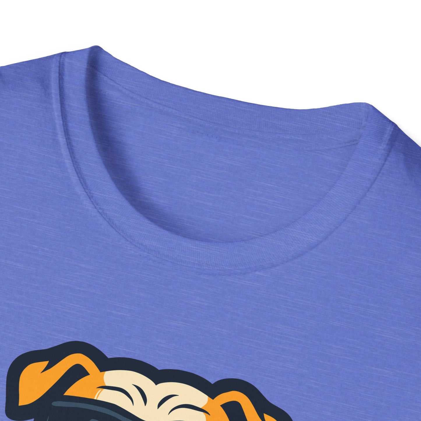 Bulldog With Heartbeat And Cool Sunglasses Dog Unisex T-Shirt