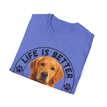 Life Is Better With A Golden Unisex T-Shirt