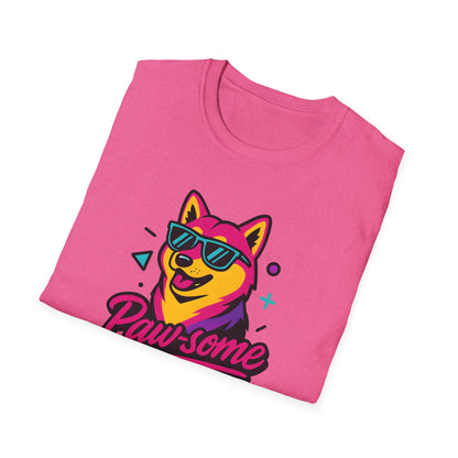 Paw-some Neon Dog T-Shirt