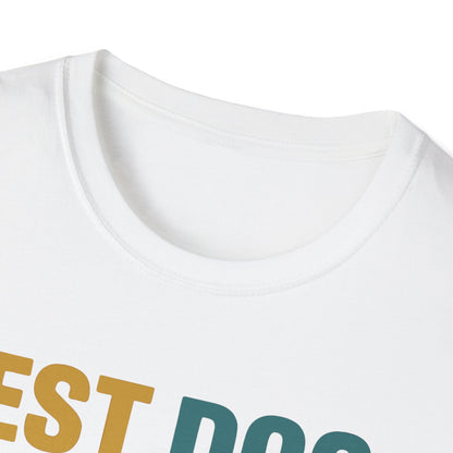 Australian Shepherd Best Dog Dad Ever With Retro Colors Unisex T-Shirt