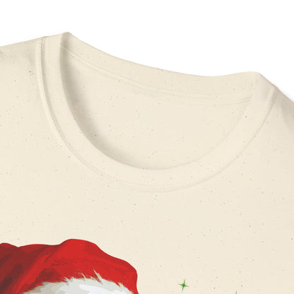 Christmas Labrador Retriever in Santa Hat Unisex T-Shirt