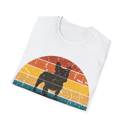 Retro Sunset Frenchie Unisex T-Shirt