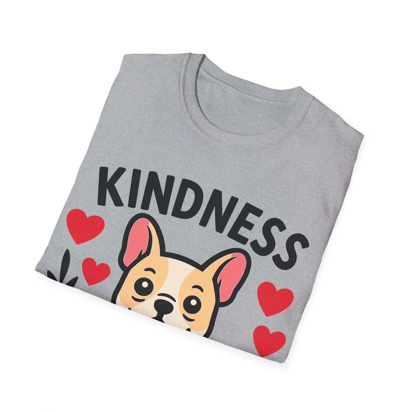 Kindness Matters Cute French Bulldog Puppy Unisex T-Shirt