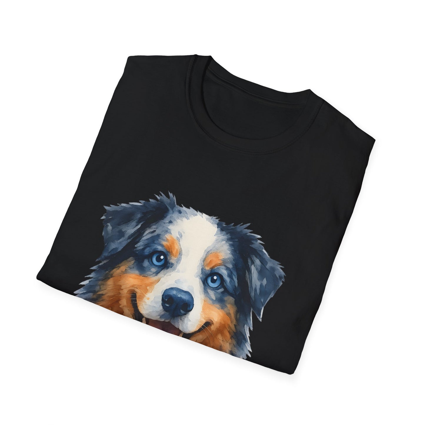 Aussie Dad Watercolor Australian Shepherd Unisex T-Shirt