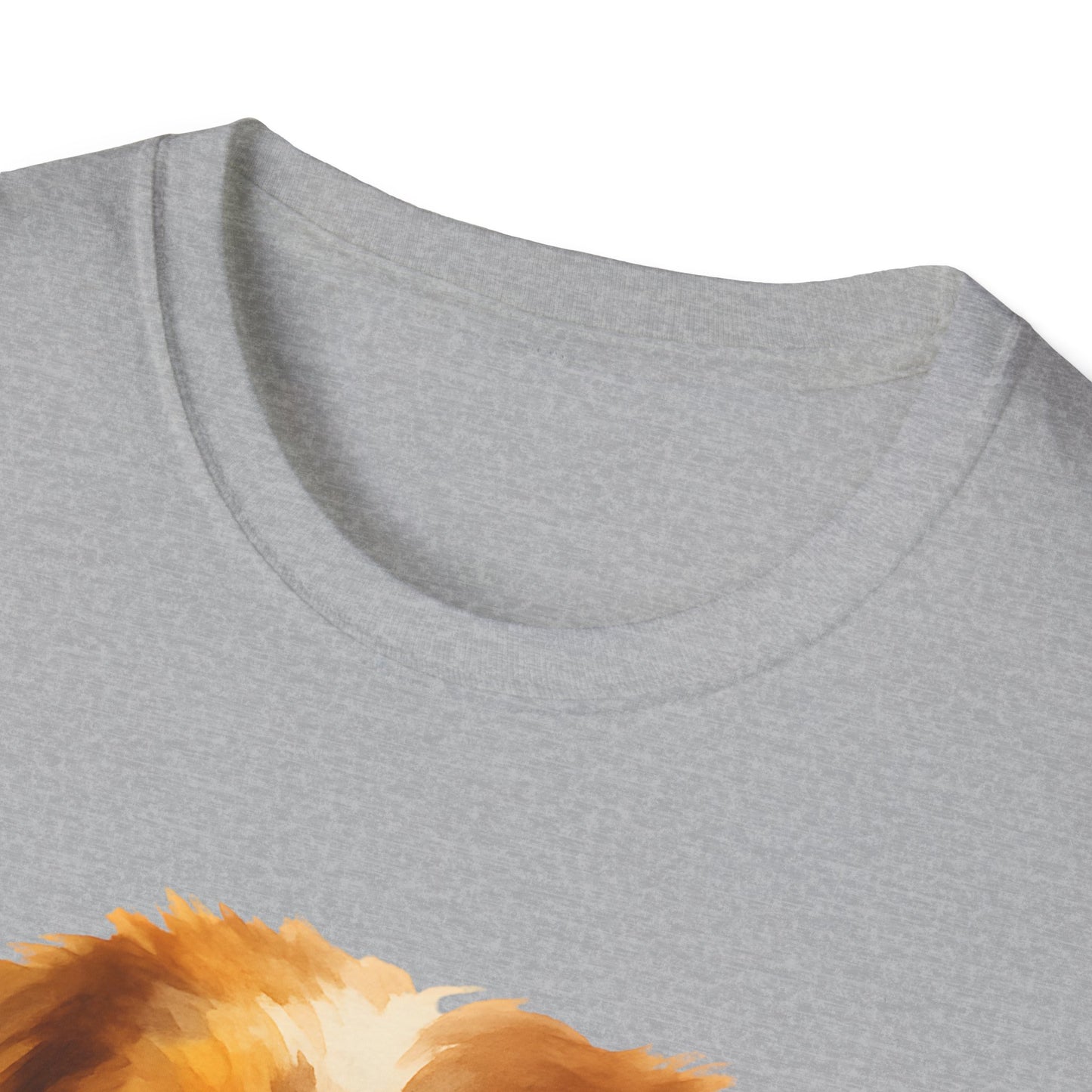 Aussie Mom Red Merle Watercolor Australian Shepherd Design Unisex T-Shirt