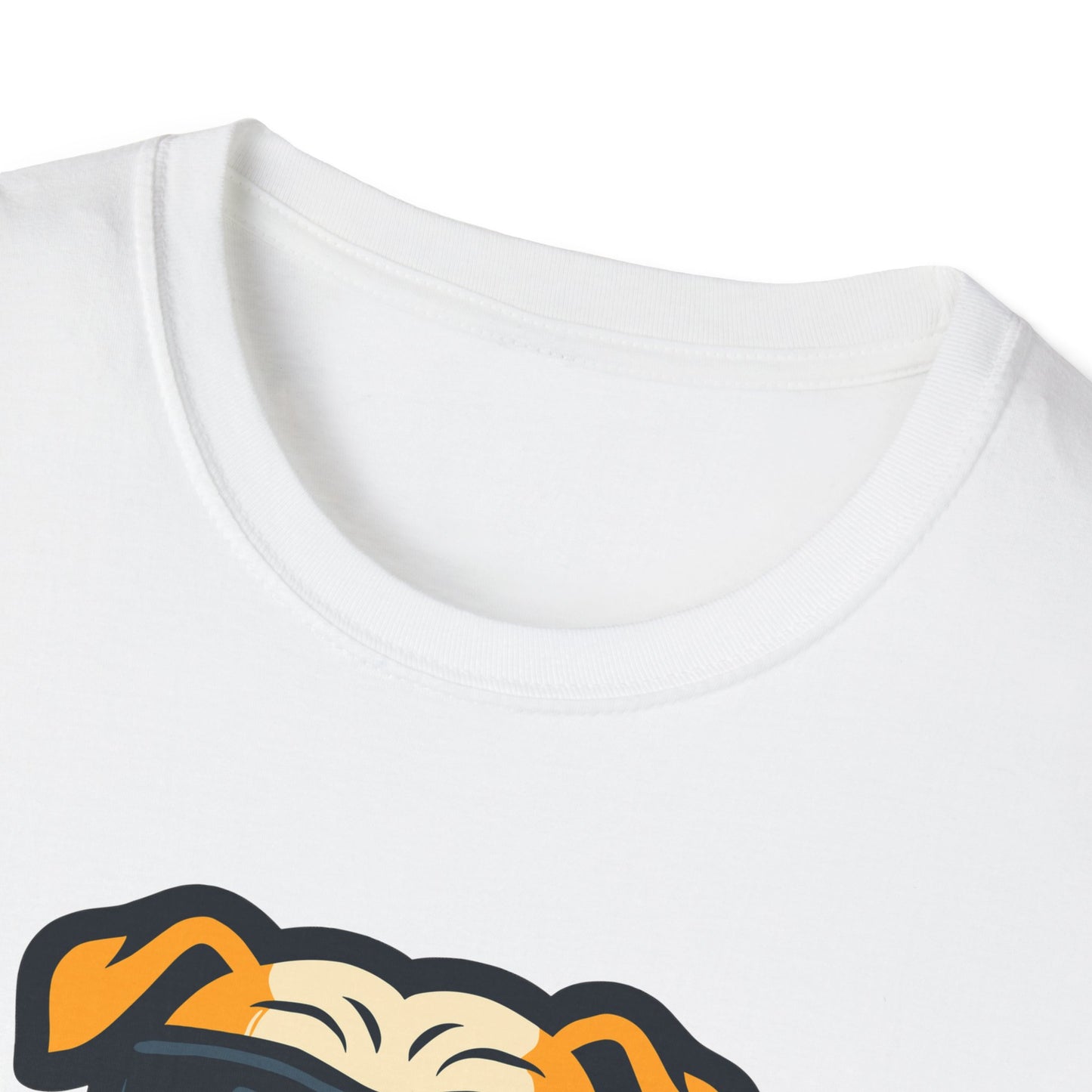 Bulldog With Heartbeat And Cool Sunglasses Dog Unisex T-Shirt