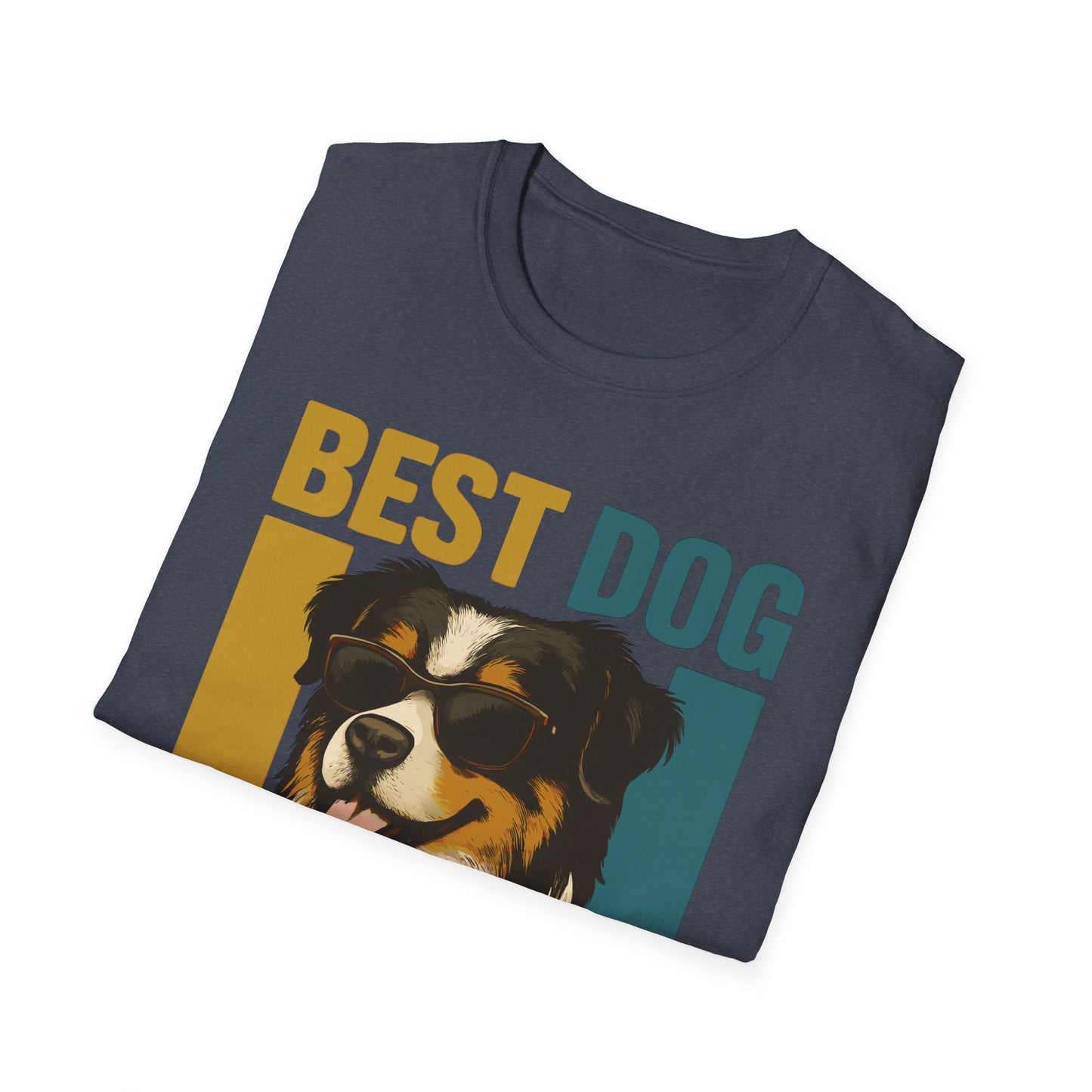 Australian Shepherd Best Dog Mom Ever With Retro Colors Unisex T-Shirt