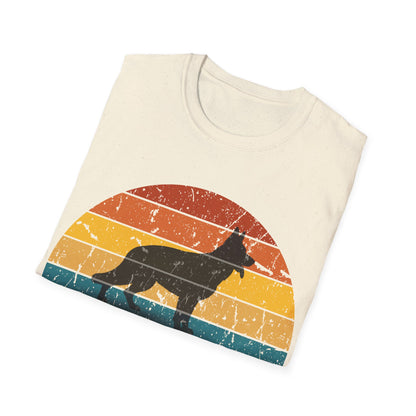 Retro Sunset German Shepherd Unisex T-Shirt